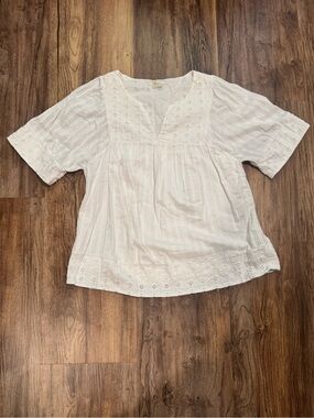 BODEN 100% Cotton Embroidered Blouse Size US 6